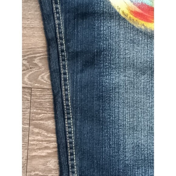 Touch Line Jeans Handpainted  Men’s Size 40 X 32 Baggy Fit 90s Y2K JNCO Style - Picture 13 of 14